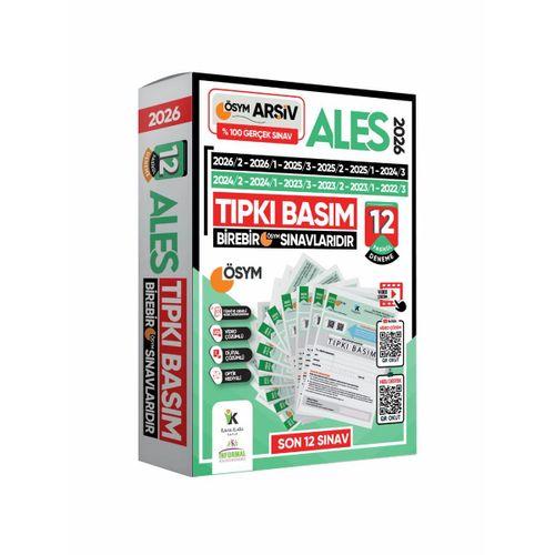2026 ALES ÖSYM Tıpkı Basım Çıkmış Soru 12li Deneme Paketi PDF/Video Çözümlü Türkiye Geneli