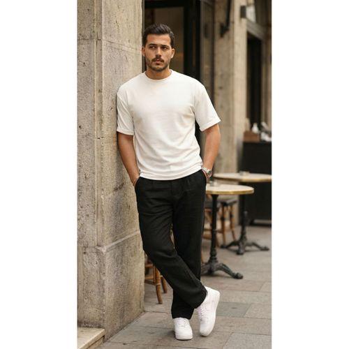 Erkek Duble Kol Basic Tişört