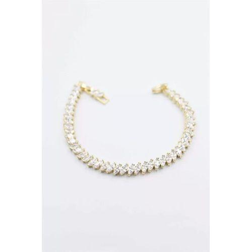 Taşlı Xuping Bileklik - Altın