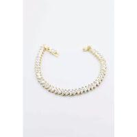 Taşlı Xuping Bileklik - Altın