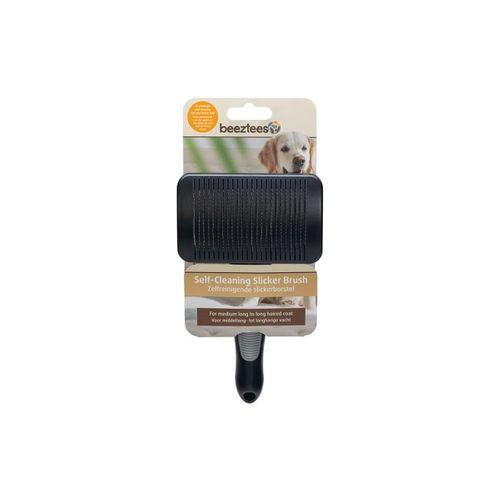 Beeztees Uzun Tüylü Köpek Tarağı, Bas-Çek Birikmiş Tüyleri Kolay Sıyırma, Siyah, 19x10,5x5cm