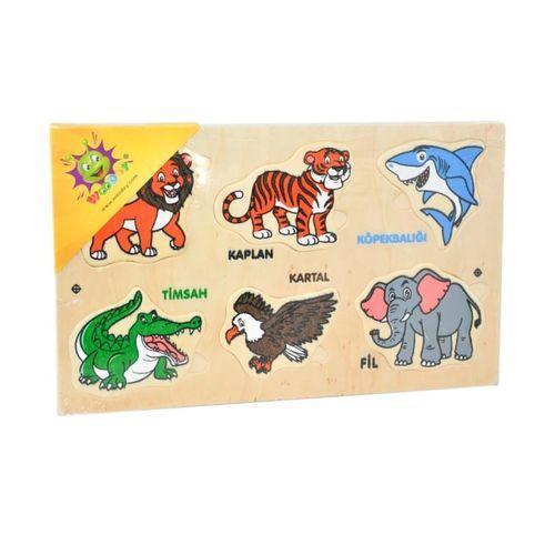 Çocuk 111 Woodoy Yapboz Vahşi Hayvanlar