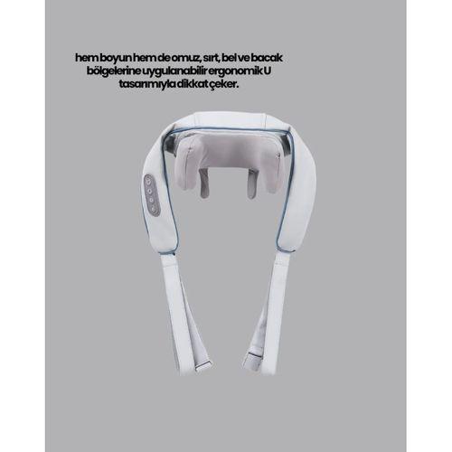 Isı Terapili Boyun Ve Omuz Masaj Cihazı Sessiz Motorlu Çok Bölgeli Kullanım