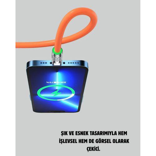 3’ü 1 Arada Kablo – 120w Hızlı Şarj Ve Veri Aktarımı Özellikli