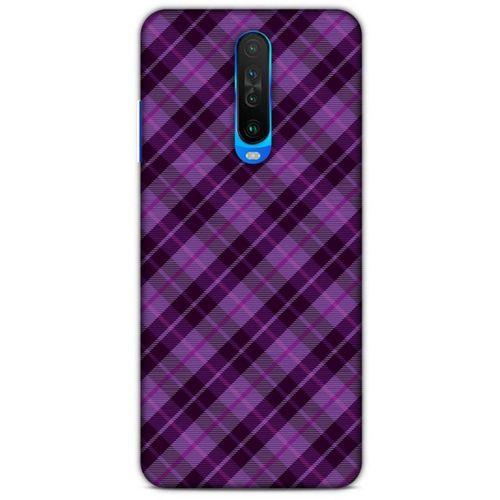 Xiaomi Poco X2 Uyumlu Kılıf Mor Delisi (27) Tasarımlı Kılıf Ekoseli