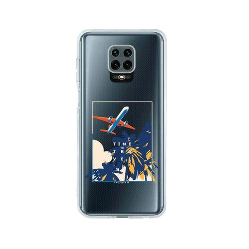 Redmi Note 9 Pro Time To Travel Desenli Premium Şeffaf Silikon Kılıf