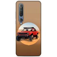 Lopard Xiaomi Mi 10 Uyumlu Kılıf PickUpX (39) Liquid Crystal Kılıf Kırmızı Siyah