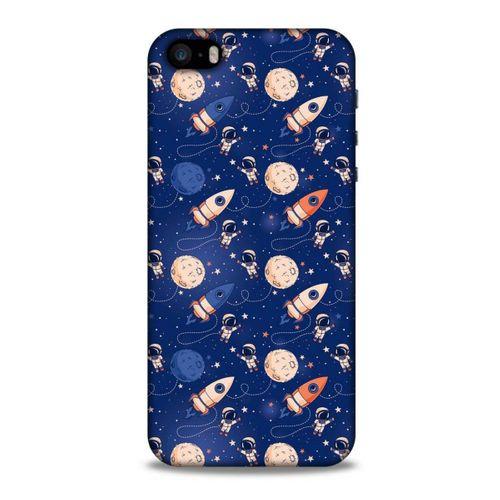 Apple iPhone SE Uyumlu Kılıf Mavi Delisi (30) Silicone Case Galaksi