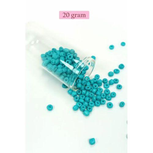 Dökme Cam Kum Boncuk Büyük Boy (6/0) 4 mm - 4 Renk - Toplam 80 Gram - BNC409