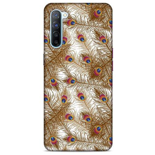 Oppo Reno 3 Kılıf Desenli Özel Seri Tüyler (25) Antişok Kapak