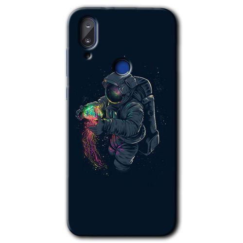 Vestel E5 Kılıf HD Desen Baskılı Arka Kapak - Astronot Kıyafeti + Kırılmaz Cam
