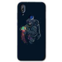 Vestel E5 Kılıf HD Desen Baskılı Arka Kapak - Astronot Kıyafeti + Kırılmaz Cam