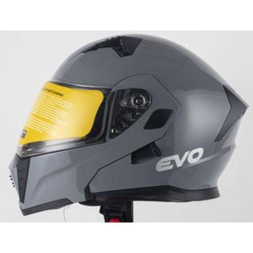 SEVGENT Kask Çenesi Açılır Gözlüklü Evo Nardo Gri 90610 -M-