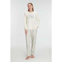 Kadın Pamuklu Uzun Kol Pijama Takımı