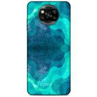 Xiaomi Redmi Poco X3 Kılıf Pastel Renkler (6) Silikon Kılıf Mavi Yeşil