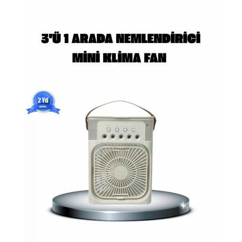 Taşınabilir Mini Klima Fan 3’ü 1 Arada Soğutucu, Nemlendirici Ve Gece Lambası