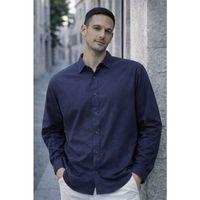 Faulkner Modal Kumaş Yakalı Uzun Kollu Yazlık Erkek Gömlek - Lacivert