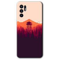 Potkal Hediye Fabrikası Oppo Reno 6 Kılıf HD Desen Baskılı Arka Kapak - Gözlem Kulesi
