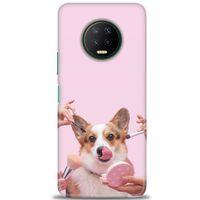 Infinix Note 7 Kılıf HD Baskılı Kılıf - Sevimli Köpek + Tam Ekran Koruyucu