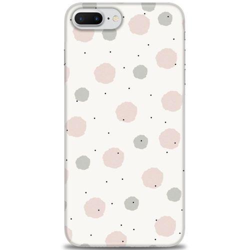 iPhone 8 Plus Kılıf HD Baskılı Kılıf - Soft Benekler + Tam Ekran Koruyucu