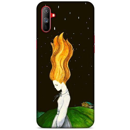 Oppo Realme C3 Kılıf Depresyon (1) Kılıfı Kahverengi Bordo