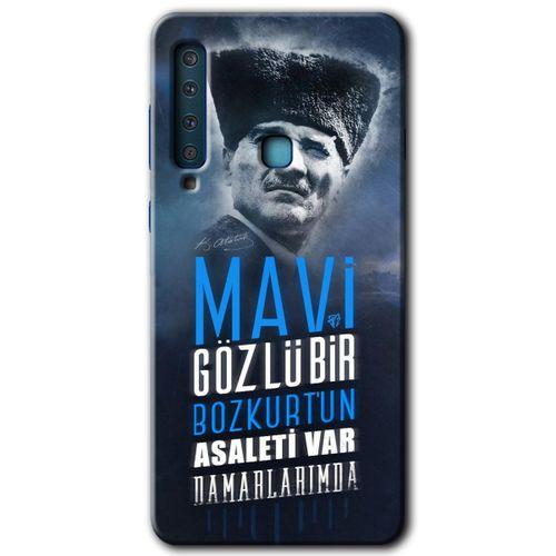 Galaxy A9 2018 Kılıf HD Desen Baskılı Arka Kapak - Bozkurt Atatürk