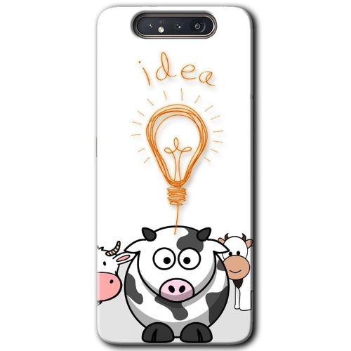 Potkal Hediye Fabrikası Samsung Galaxy A80 Kılıf HD Desen Baskılı Arka Kapak - İdea Lamp