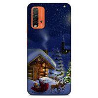 Lopard Xiaomi Redmi Note 9 4g Uyumlu Kılıf Gece'S (24) Darbe Emici Kılıf Kar Manzara