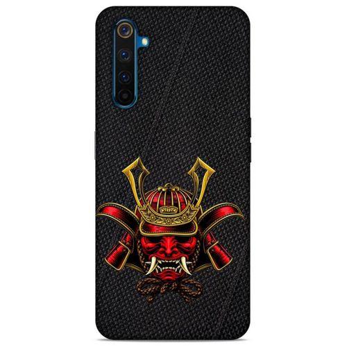 Lopard Oppo Realme 6 Uyumlu Kılıf Tattoo's (36) Glitter Kılıf Kırmızı Şeytan