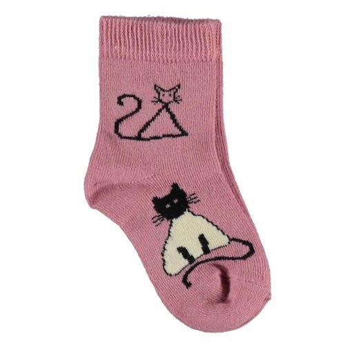 Bibaby Bibaby Biorganic New Cats Yaş Soket Çorap 68424 Pembe