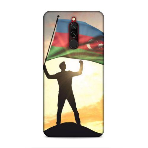 Xiaomi Redmi 8 Uyumlu Kılıf Azarbaijan (3) Kapak Azerbaycan Bayrak