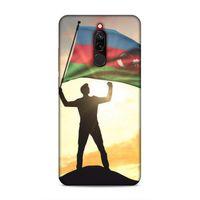 Xiaomi Redmi 8 Uyumlu Kılıf Azarbaijan (3) Kapak Azerbaycan Bayrak