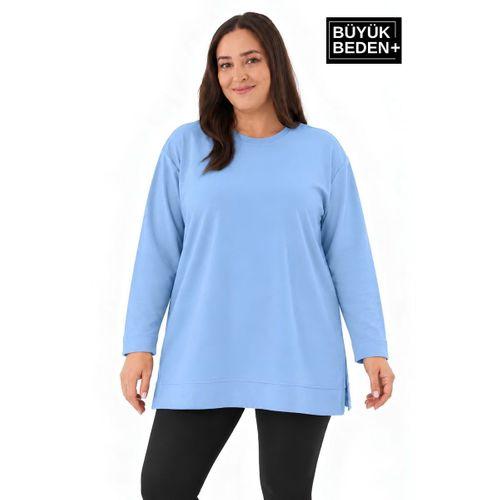 Kadın Tunik Büyük Beden ince Sweatshırt SPR26BTK990