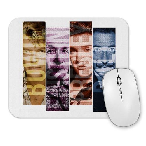 Bowie Einstein Presley Dali Mouse Pad