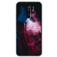 Xiaomi Redmi 9 Kılıf Baskılı Arka Kapak - Smoke-Man +Tam Ekran Koruyucu