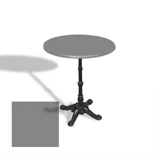 Dockers Çipa 1002 Döküm Ayak Yuvarlak Masa Çap 60cm - (Werzalit, Wermodin ve Allzalit Tabla) - Koyu Gri