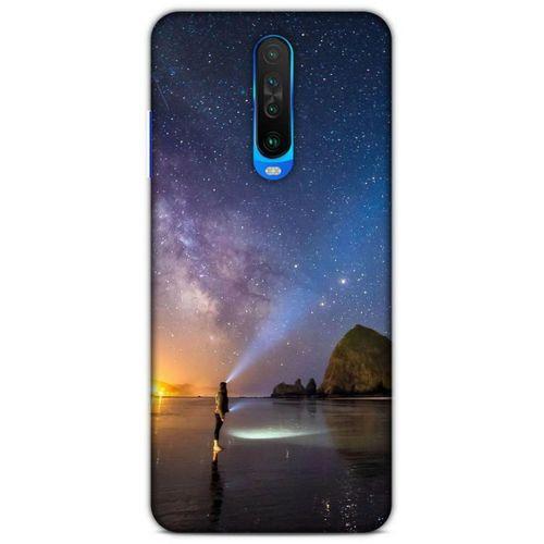 Lopard Xiaomi Redmi K30 5G Uyumlu Kılıf Gece'S (21) Koruyucu Kapak Sarı Mavi