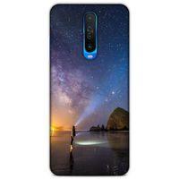 Lopard Xiaomi Redmi K30 5G Uyumlu Kılıf Gece'S (21) Koruyucu Kapak Sarı Mavi