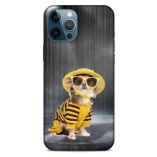 Apple iPhone 12 Pro Max Kılıf Köpek Kıyafetleri (15) Antişok Kılıf Chihuahua Pijama