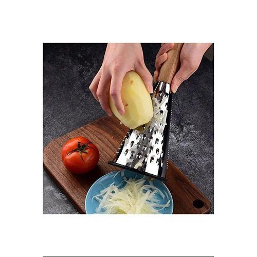 Çelik Lüks Paslanmaz Çelik Konik Rende Bambu Saplı Royaleks-RND03