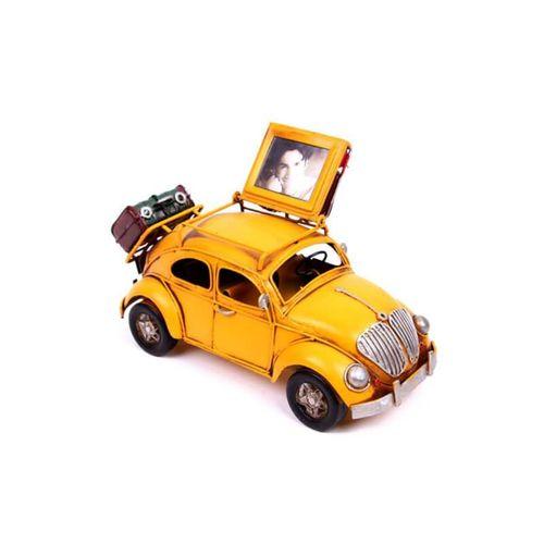 Dekoratif Metal Araba Çerçeveli Biblo Dekoratif Hediyelik