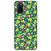 Frutix Çilek Lime  01 Oppo A72 Kılıf Desenli Silikon