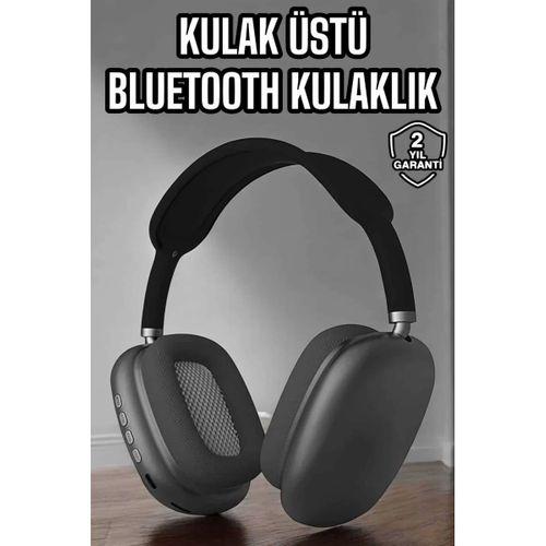 P9 Plus Hi-fi Ses Kalitesi Ayarlanabilir Mikrofonlu Bluetooth Kulaklık Siyah