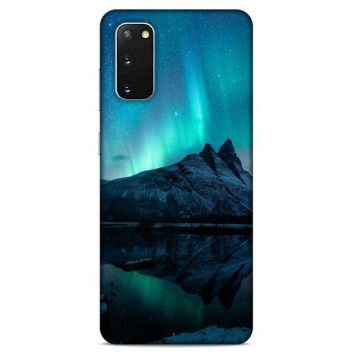 Lopard Samsung Galaxy S20 Uyumlu Kılıf Gece'S (35) Fit Design Kılıf Kuzey Işıkları