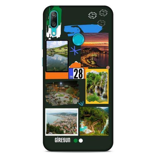 Lopard Huawei Y7 Prime 2019 Uyumlu Kılıf Şehirli ※ (28) Giresun Arka Kapak
