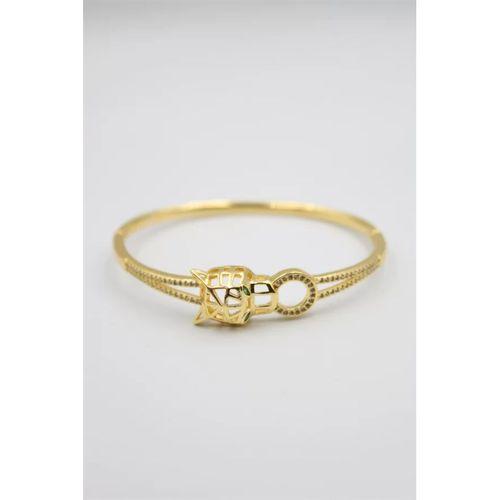 Taşlı Vip Bilezik - Altın