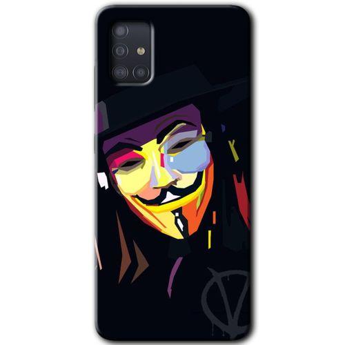 Potkal Hediye Fabrikası Samsung Galaxy A51 Kılıf HD Desen Baskılı Arka Kapak - Vendetta