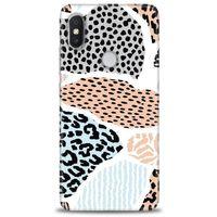 Xiaomi Redmi Note 6 Pro Kılıf HD Baskılı Kılıf - Benekli Renkler + Tam Ekran Koruyucu