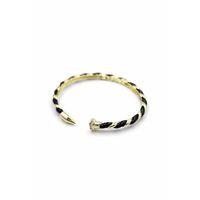 Mineli Çivi Bilezik - Siyah