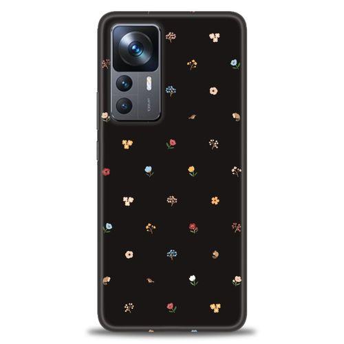 Xiaomi Mi 12T Pro Kılıf HD Baskılı Kılıf - Flower + Tam Ekran Koruyucu